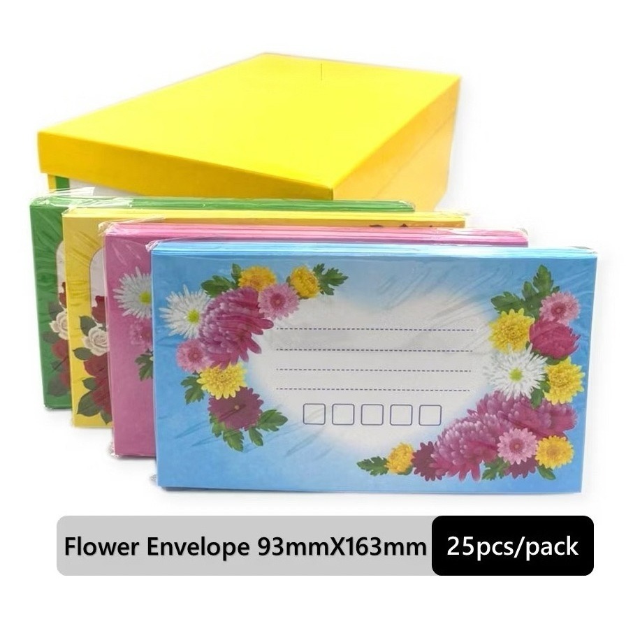 Sampul Surat Bunga / Fancy Floral Flower Envelope | Shopee Singapore