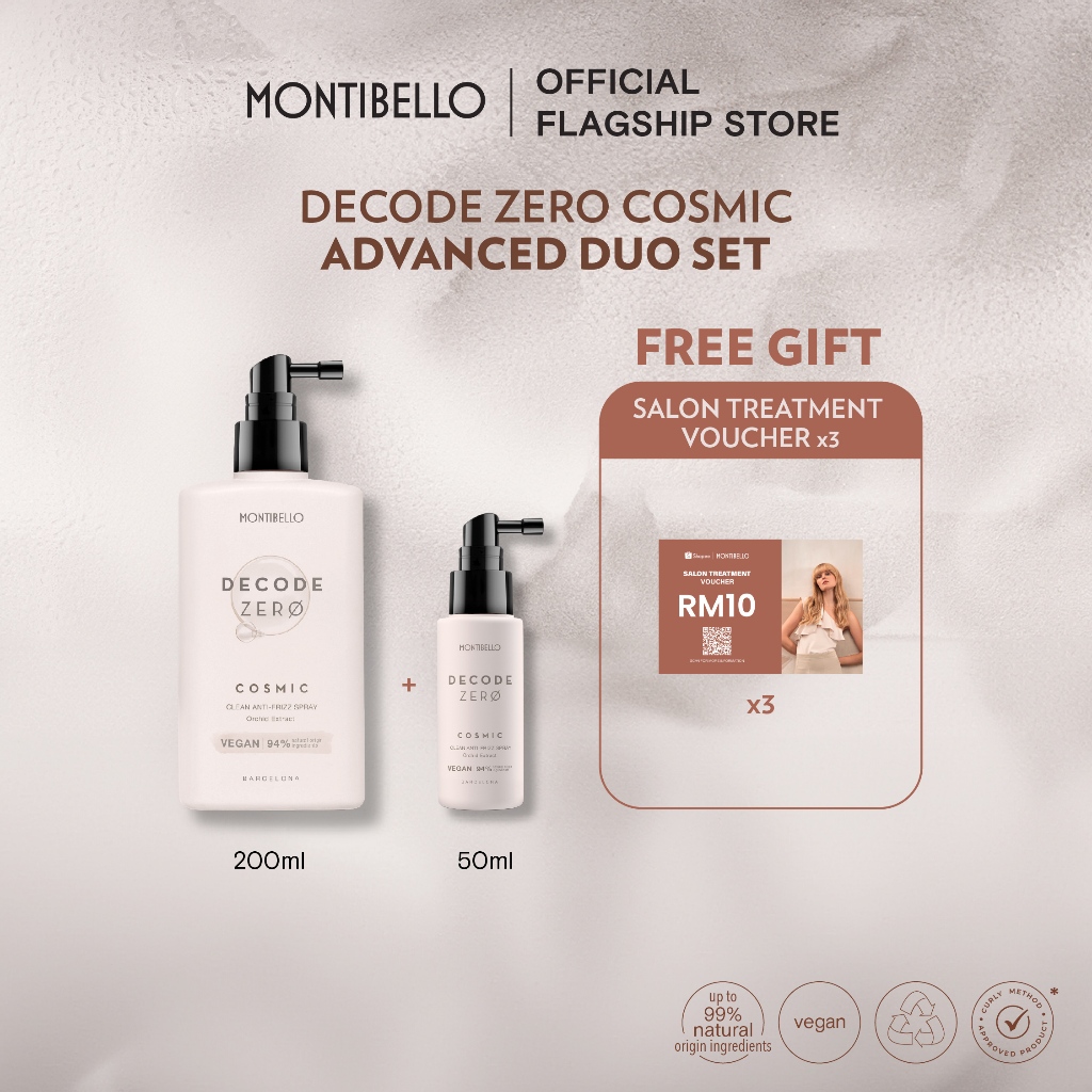 [Montibello] Decode Zero COSMIC Clean Anti-Frizz Spray Advanced Duo Set ...