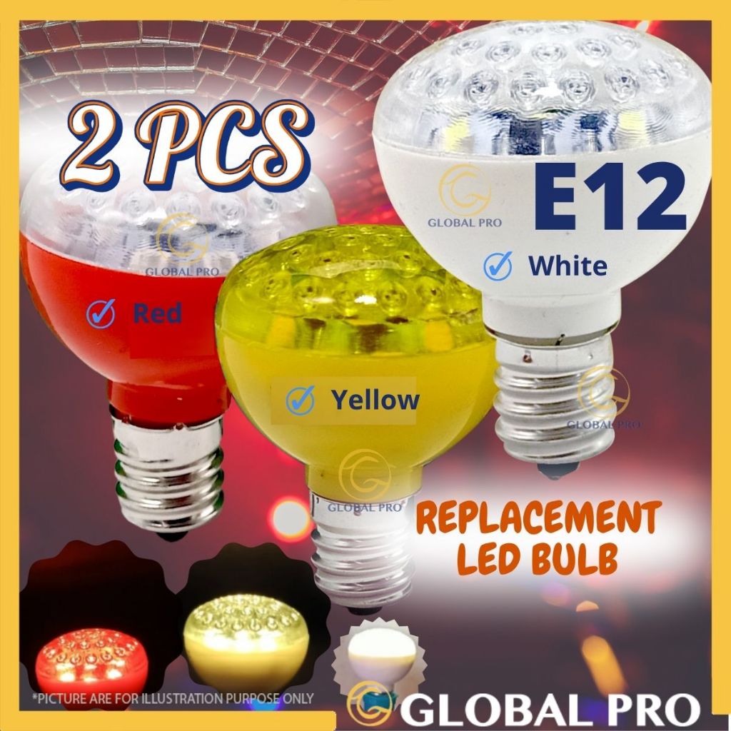 2PCS E12 Bulb Candle Light SMD 9 LED AC240V Replacement Style Altar ...