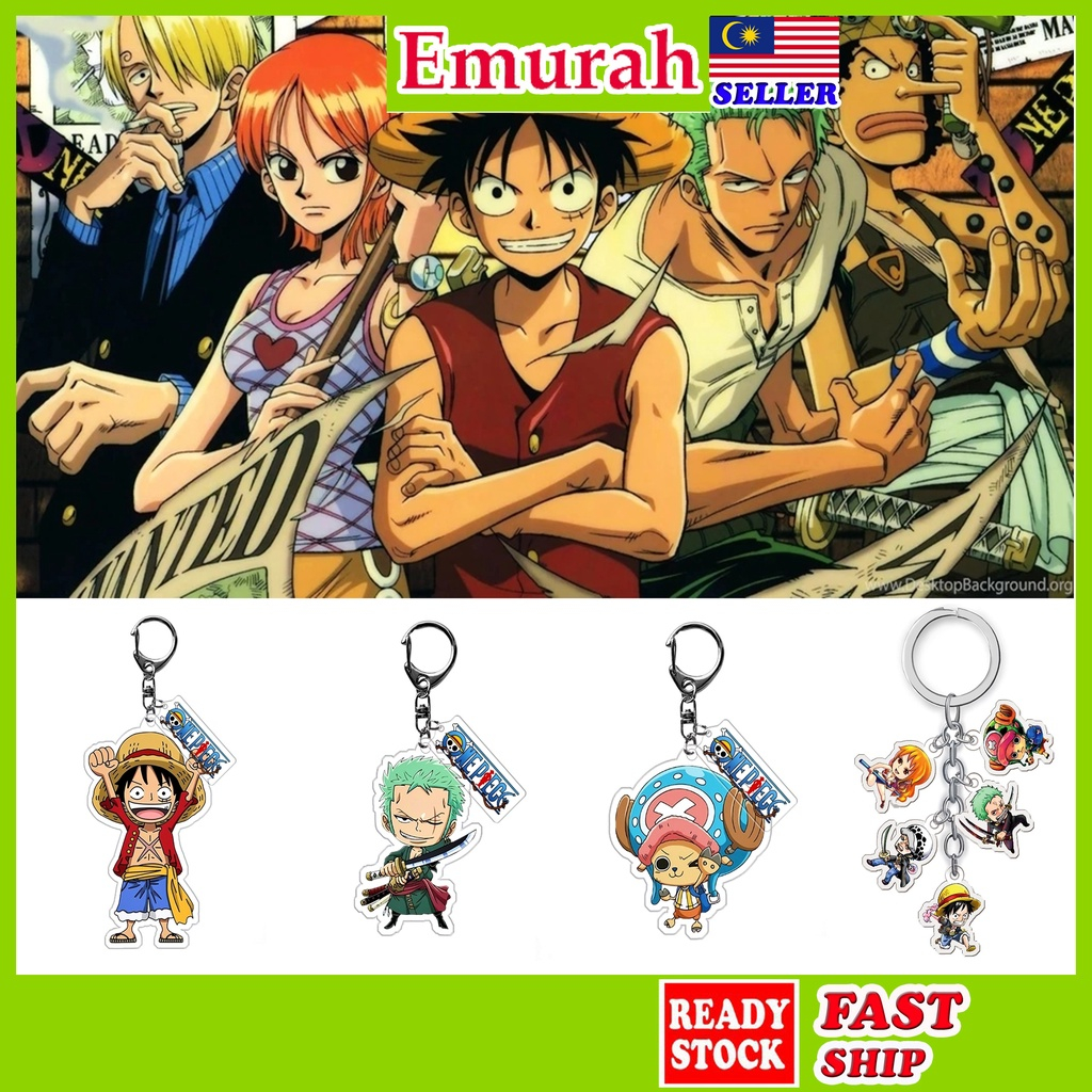 One Piece Acrylic Keychain Keyring Anime Manga luffy zoro | Shopee ...