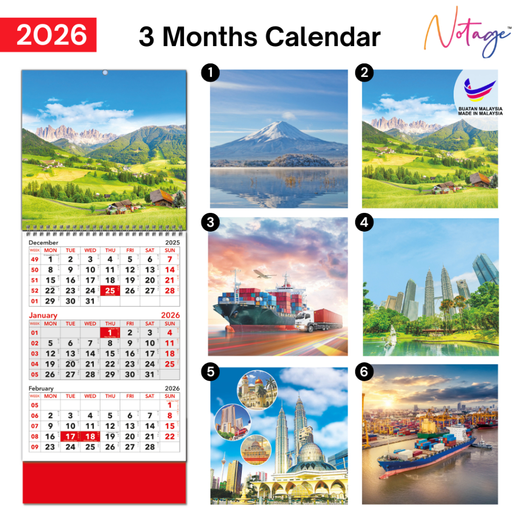 HUMAN MADE 2026 WALL CALENDAR 合計3部 2026 Yearly Wall Calendar - Yearly Wall Calendar 2026, Colorful
