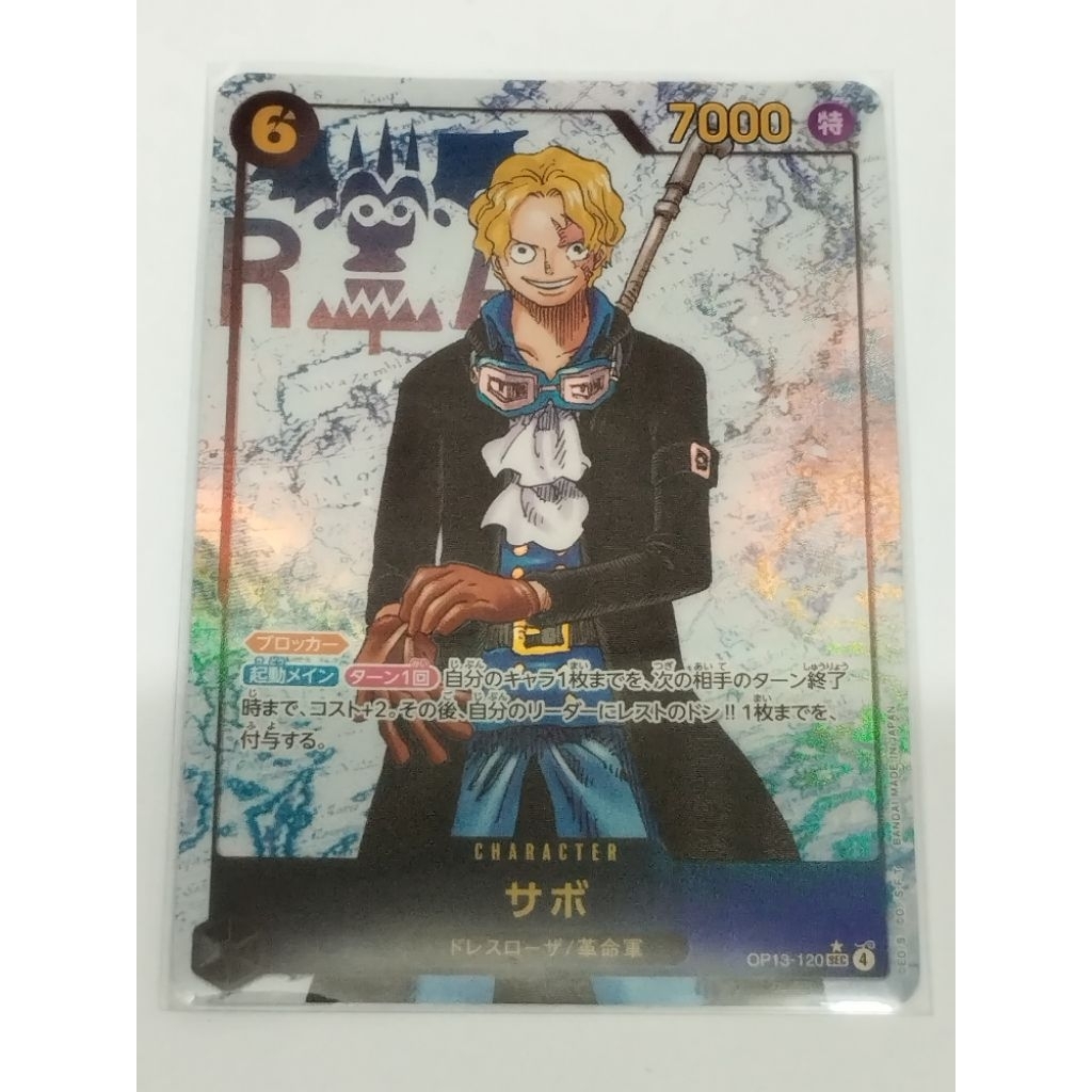 One Piece OPTCG OP13-120 | SEC | Sabo (Parallel AA) | Shopee Singapore