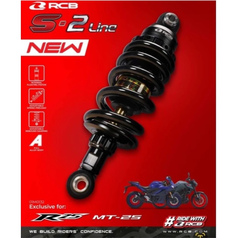 RCB R25 / R3 NINJA ZX250 ZX400 CBR250RR MONOSHOCK S2 LINE RACINGBOY ...