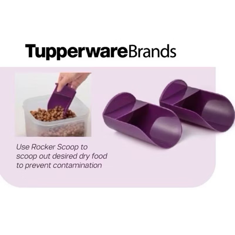 Tupperware rocker scoop (2) dewberry | Shopee Singapore