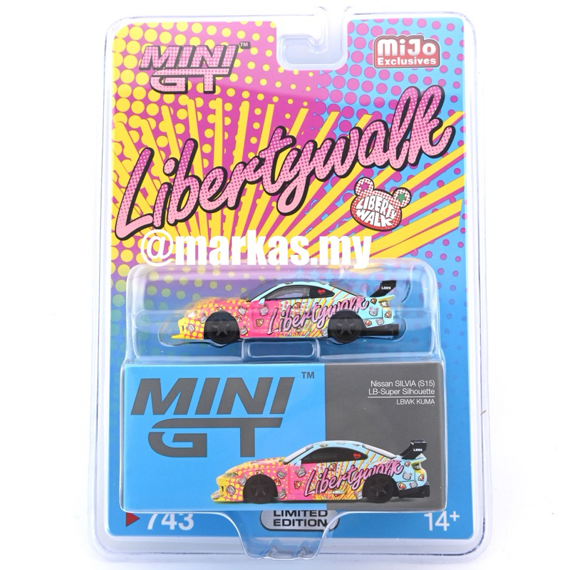 STANDARD/BLISTER) MINI GT 1/64 743 NISSAN LB-SUPER SILHOUETTE S15
