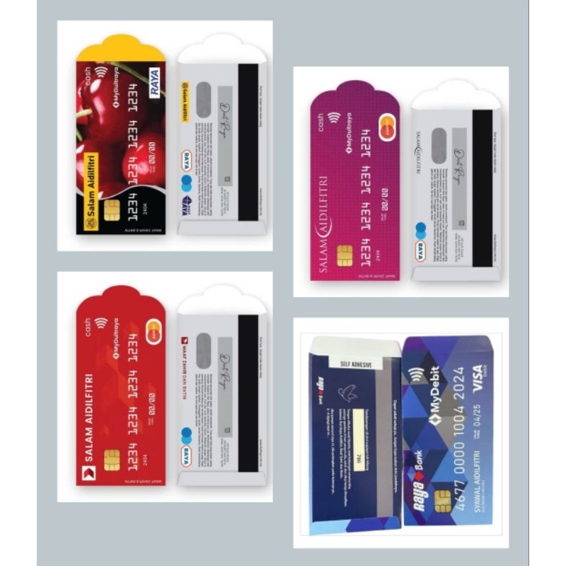 2025 Sampul Raya Duplicate Bank Card (1Pack 10Pcs) [ 24hours Shipout ...