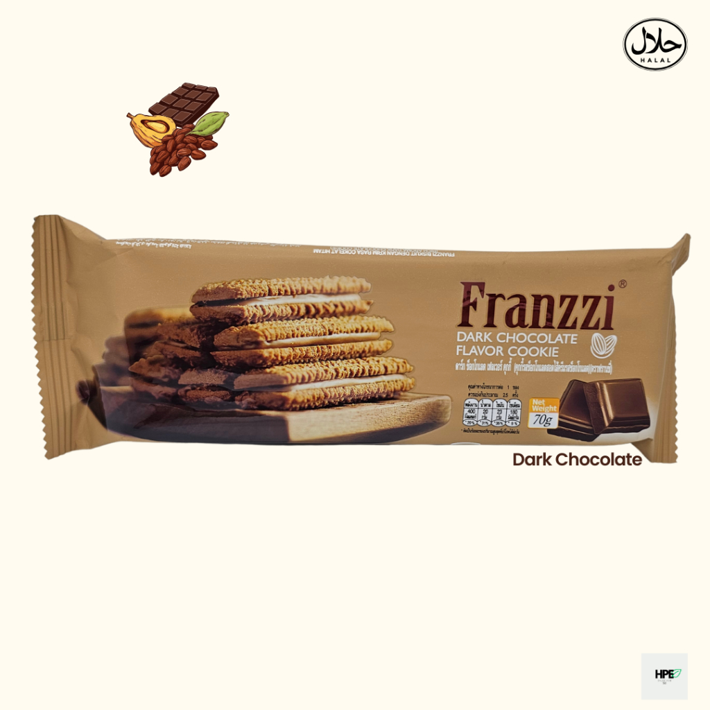 biscuits Biskut Franzzi Cookie (70g / Halal) Matcha Yogurt Red Velvet