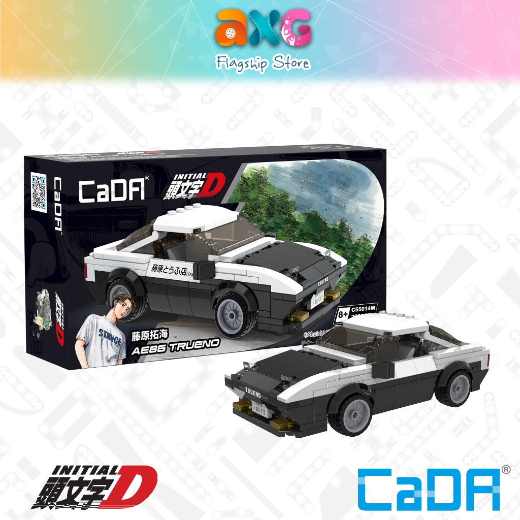 CaDA C55014W Initial-D Toyota AE86 Trueno – Maquette à Construire – Modèle De Collection