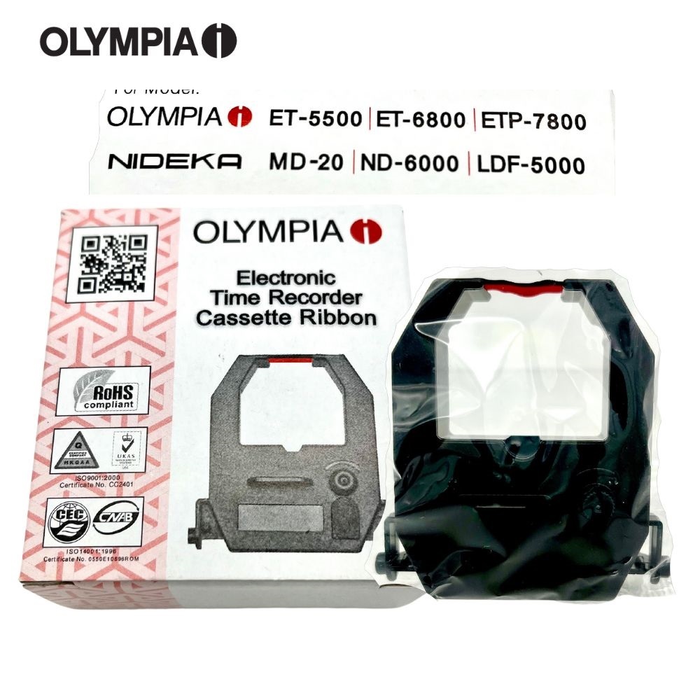Olympia Time Recorder Punch Card ET-5500 ET-6800 ETP-7800 ribbon ...