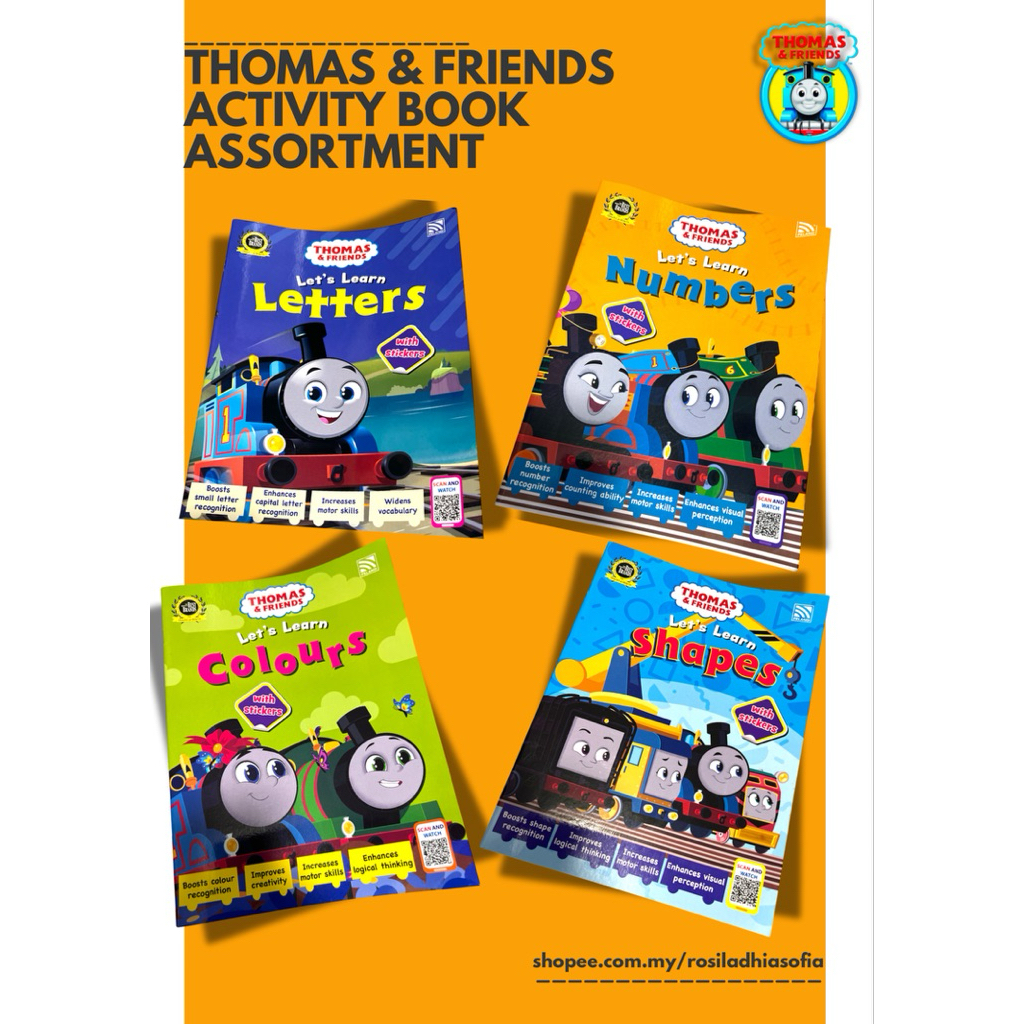 THOMAS & FRIENDS ACTIVITY BOOK ASSORTMENT WITH STICKERS | Shopee Singapore