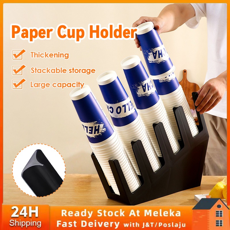 Coffee Shop Paper Cup Holder 4 Compartments Plastic Cup Holder ...
