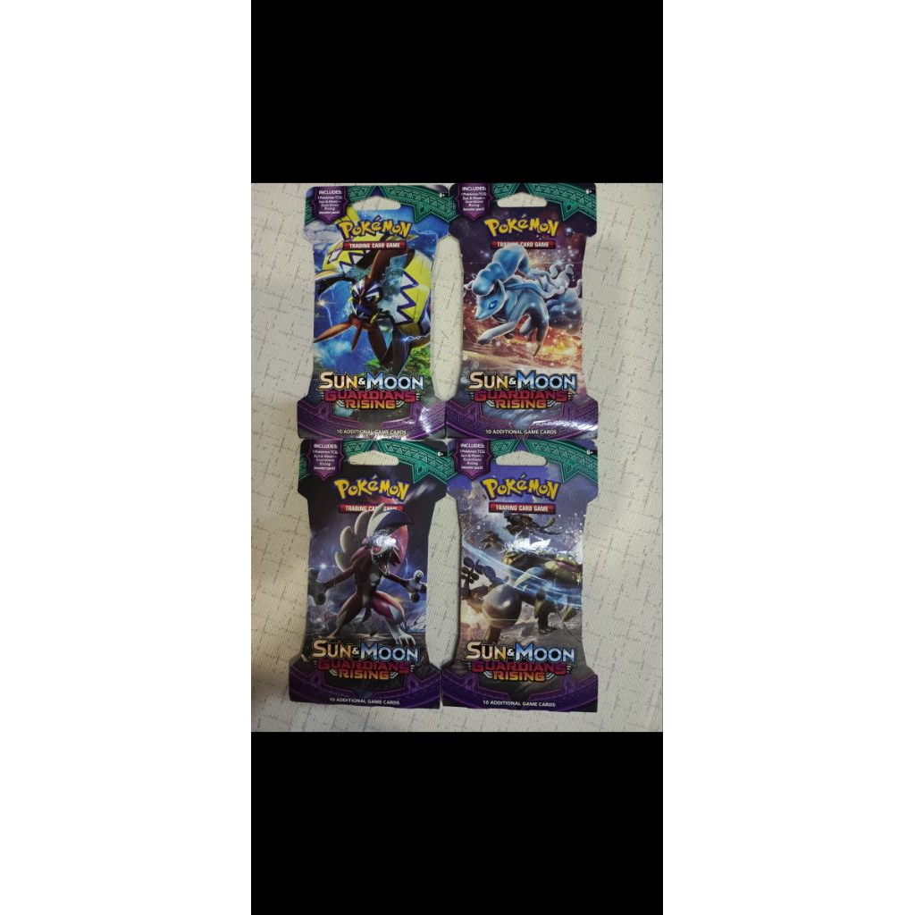 Pokemon TCG Guardians Rising 4 Art Set Sleeved Booster Pack | Shopee ...