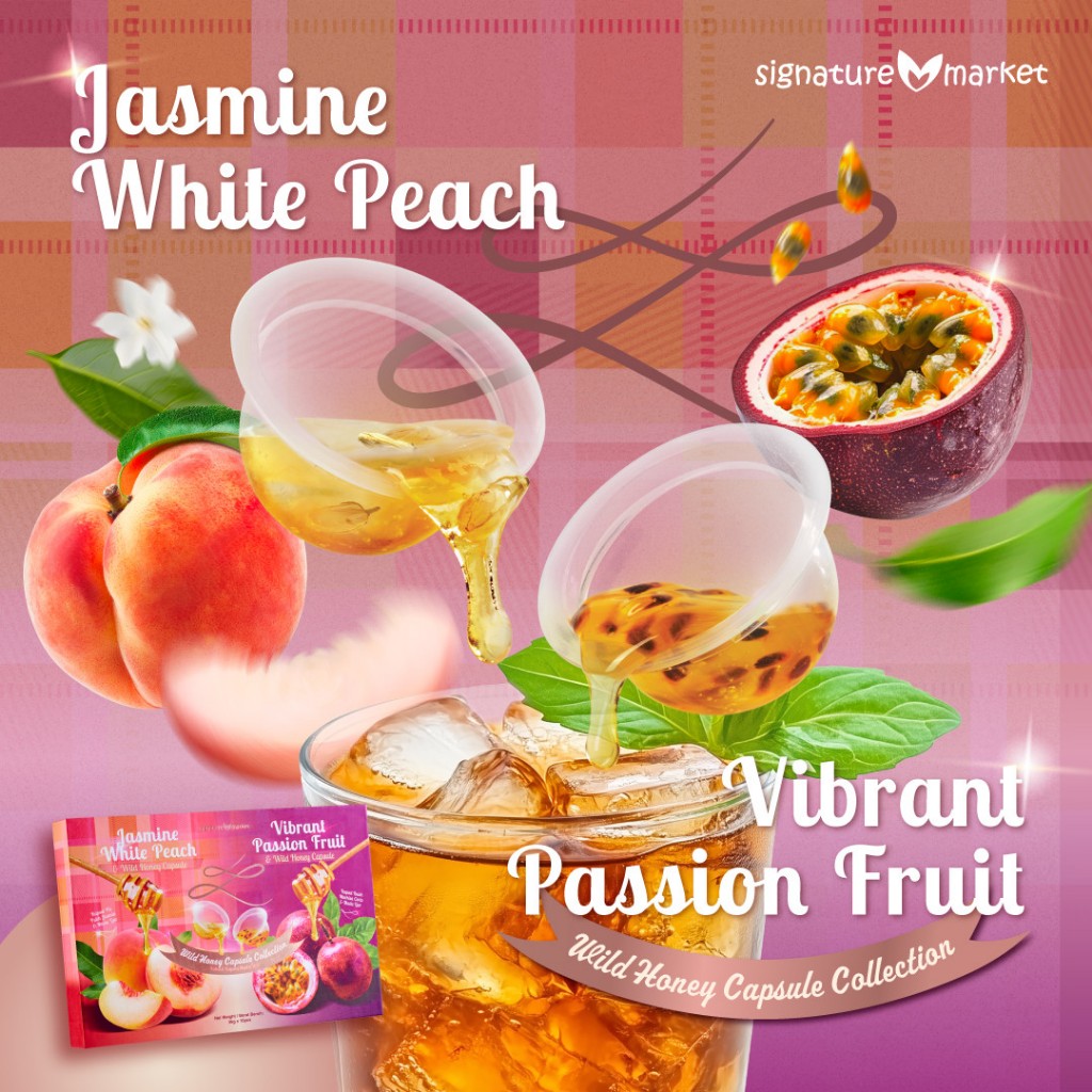 Signature Market Jasmine White Peach x Vibrant Passion Fruit