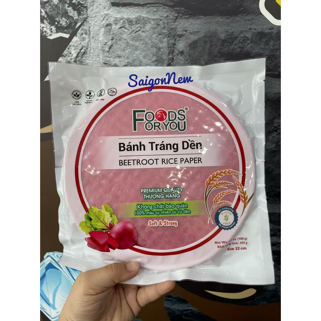 Banh Trang Cu Den / Nghe Foods For You Beetroot / Turmeric Rice Paper ...