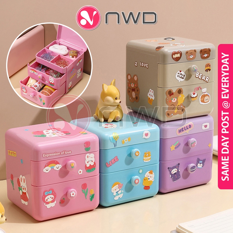 NO RUMMAGING 》Multi Layer Drawer Storage Box Stationery Jewelry ...
