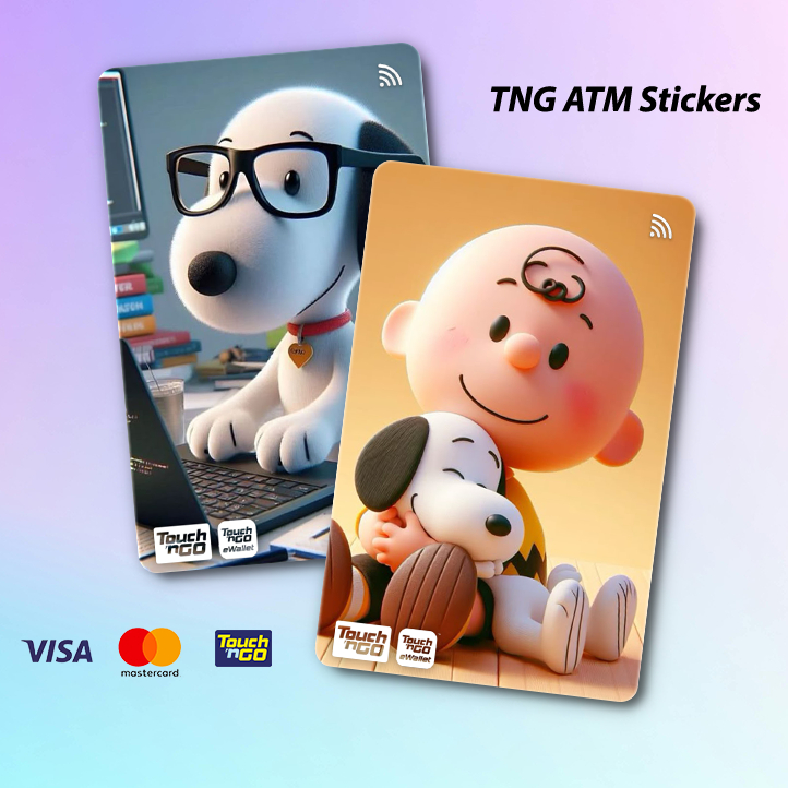 SNOOPY LINUS VAN PELT TNG -TOUCH N GO STICKER CARD / NEW ATM CARD ...