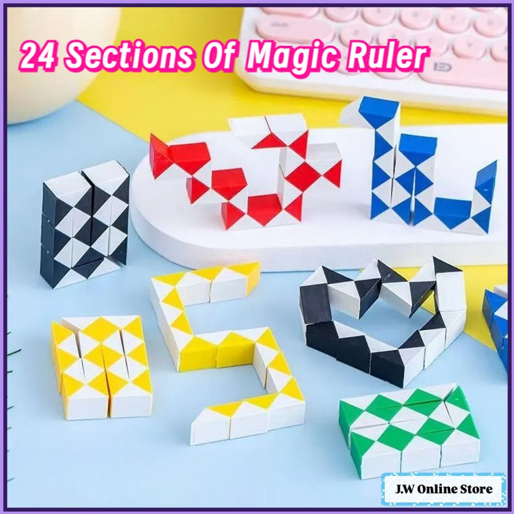 24-Segment Magic Ruler - Kids Educational Twist Toy, Creative &Student ...