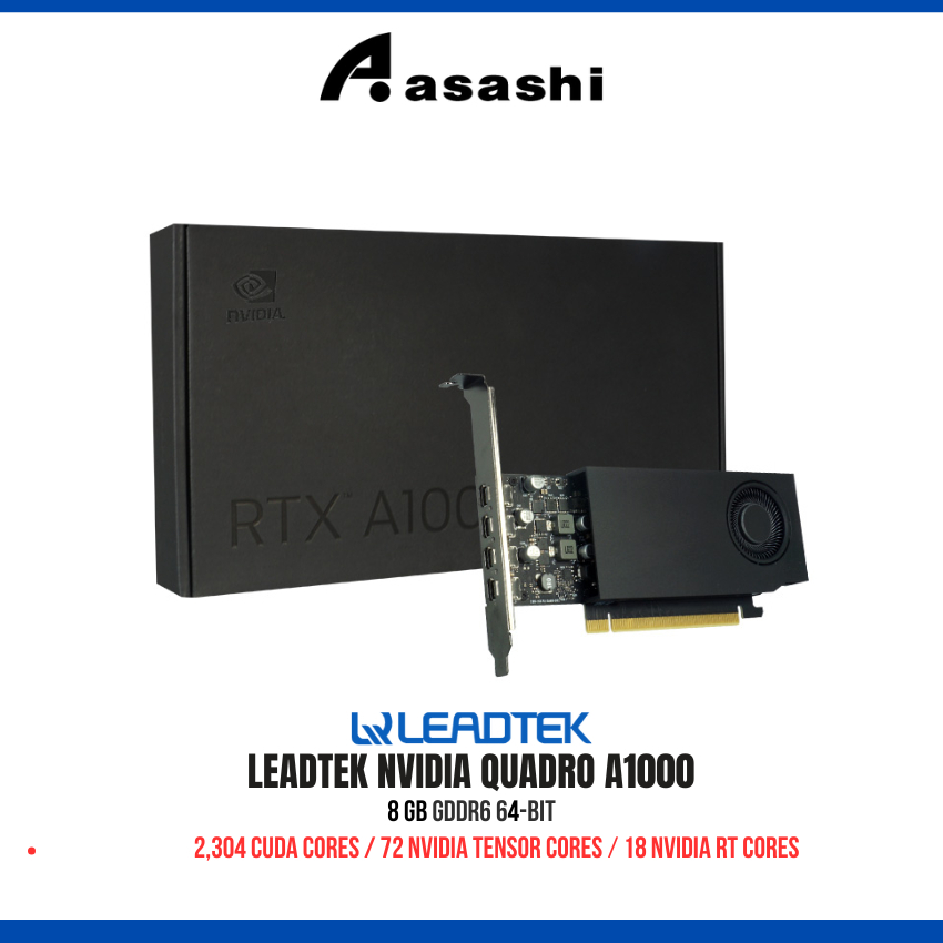 Leadtek NVIDIA Quadro T1000 4GB | A1000 8GB / NVIDIA Quadro A400 4GB ...