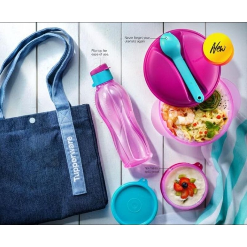 Tupperware School Lunch box /Tapau Food Container /Lunch box | Shopee ...