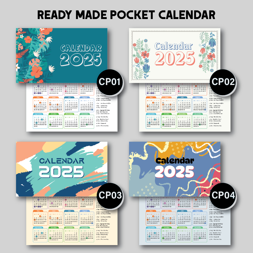 calendar-2025-pocket-calendar-mini-calendar-shopee-singapore