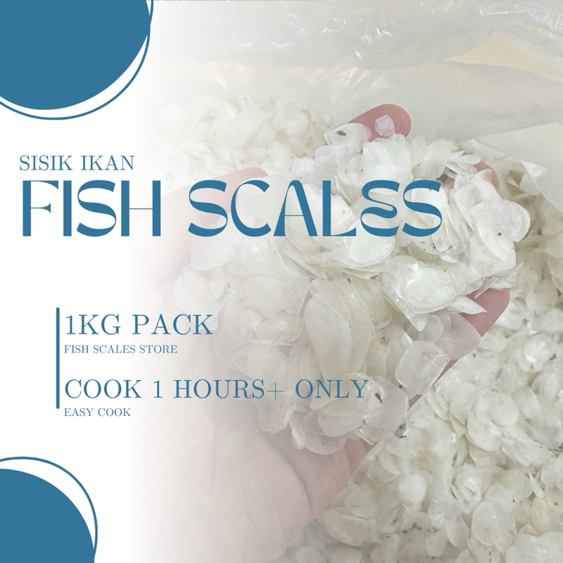 [Medium Small Scales] Fish Scales 1kg/Medium Fish Scales/Deep Sea ...