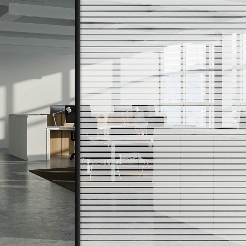 Self-adhesive Frosted White Stripe Waterproof Window Sticker Film / DIY ...