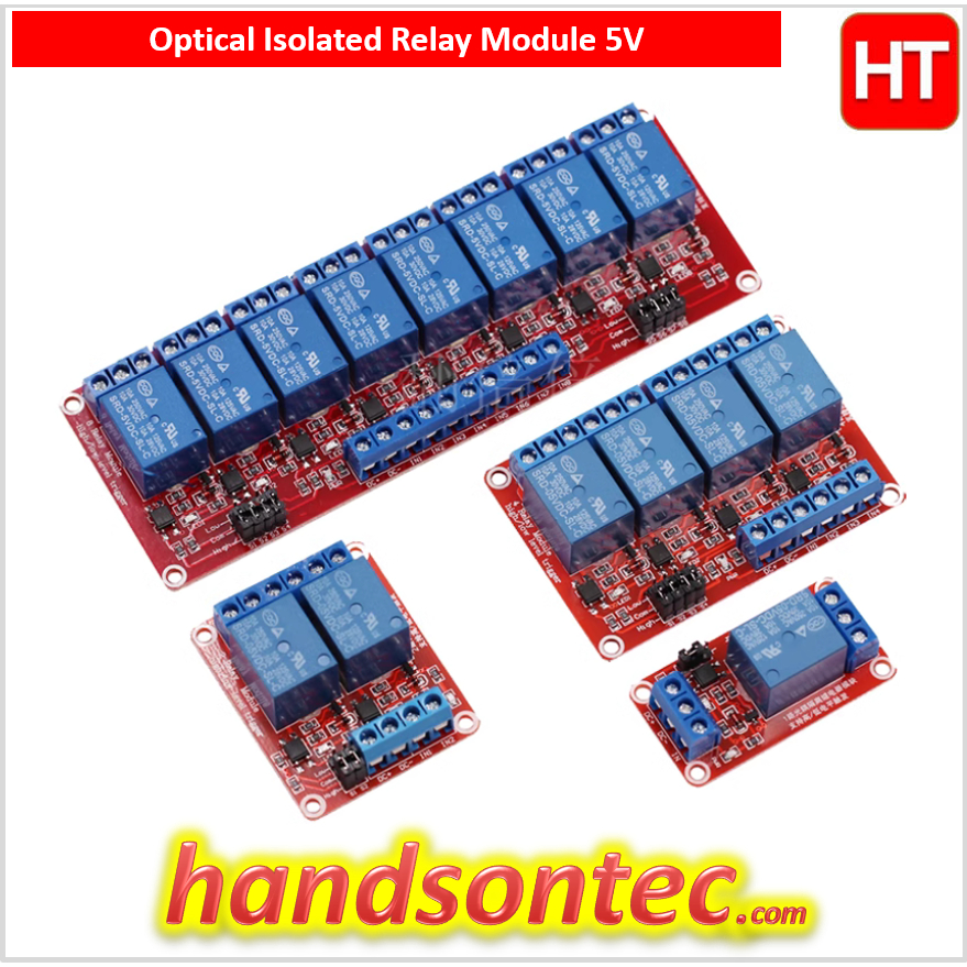 (1~8) Channel 5V Active H/L Optical Isolated Relay Module | Shopee ...