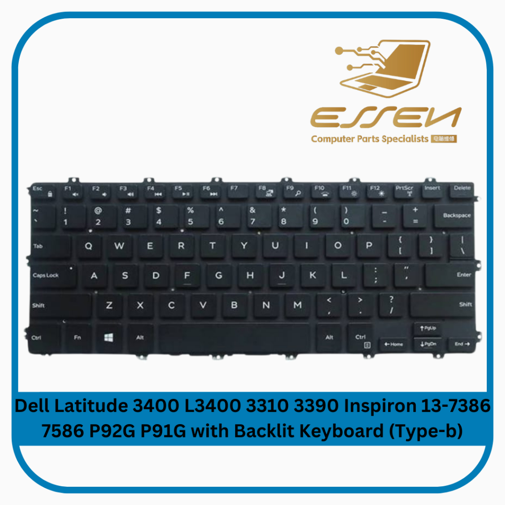 Replacement Keyboard For Dell Latitude 3400 L3400 3310 3390 Inspiron 13 ...