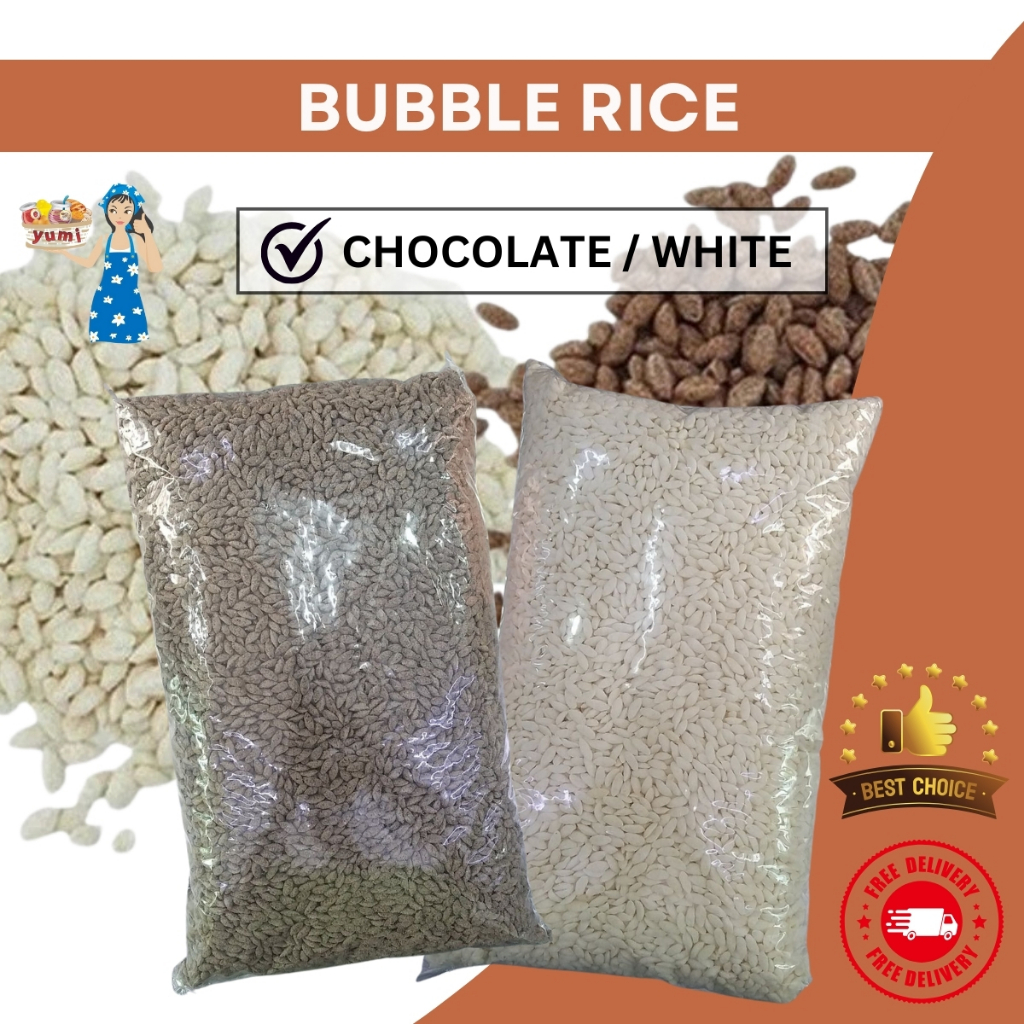 BUBBLE RICE (CHOCOLATE / WHITE)-500G / 1KG | Shopee Singapore