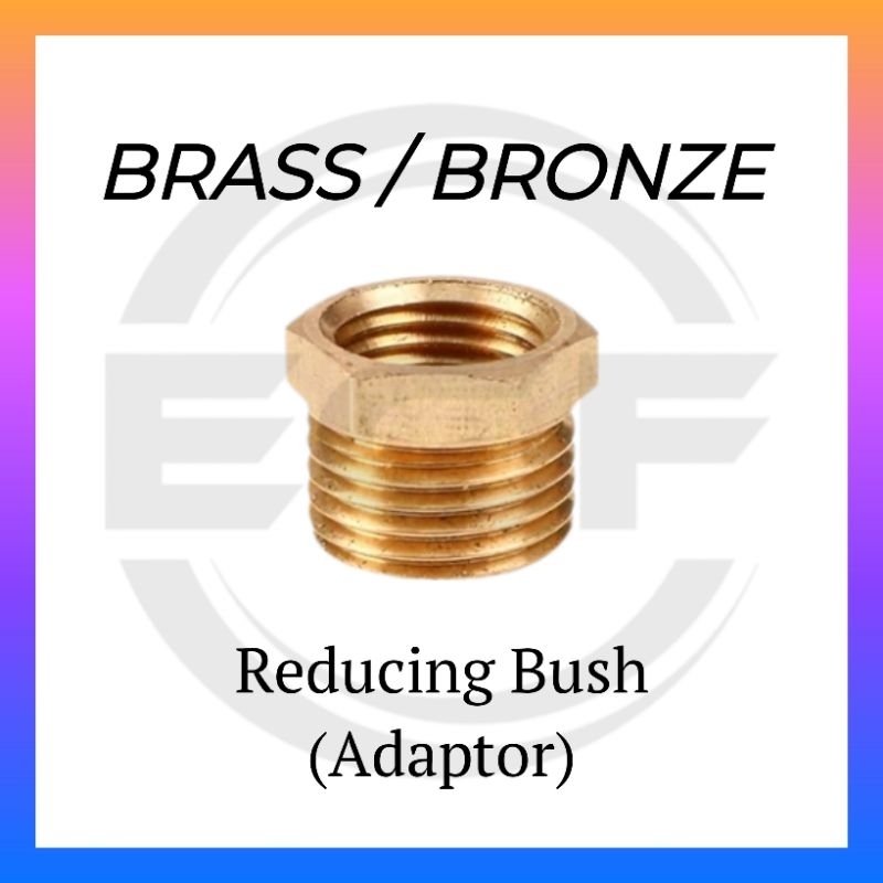 Brass Reducing Bush Adaptor (Male × Female) | Shopee Singapore