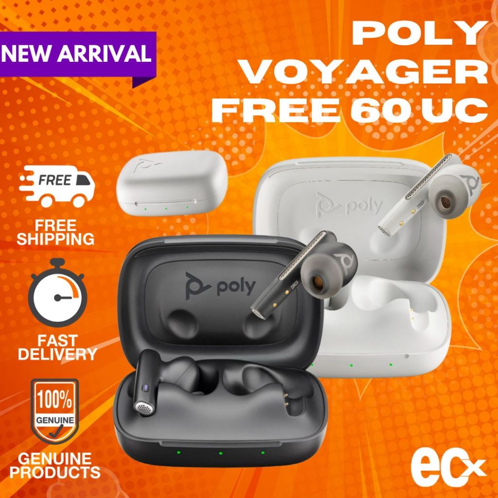 Poly Voyager Free 60 UC – True Wireless Earbuds | Noise-Canceling Mics ...