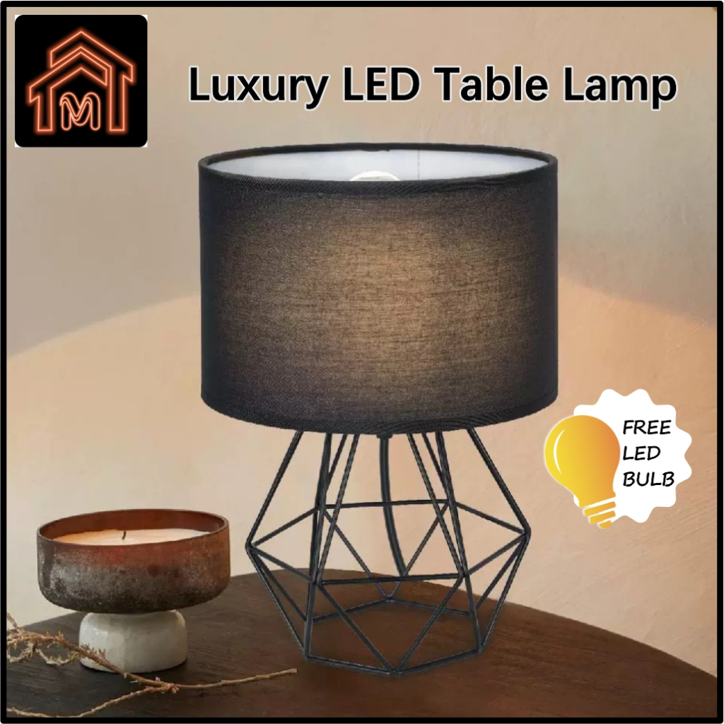 Luxury LED Table Lamp Wedding Lampu Meja Bedside Table Lamp Table Lamp ...