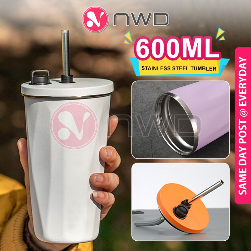 FREE STRAW 》SUS 304 Stainless Steel Thermos Tumbler Double Wall ...