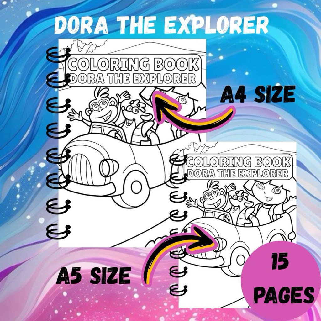 DORA THE EXPLORER – Coloring Book for Children, Teenagers & Adults ...