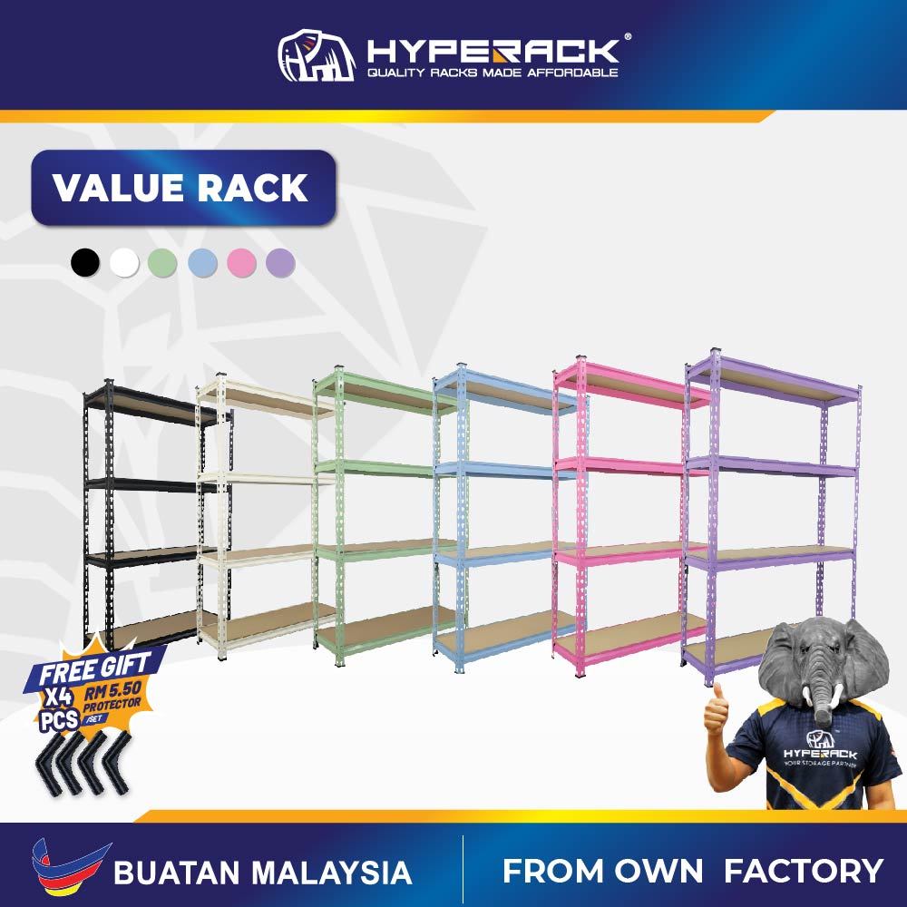 HYPERACK TM️ Value Rack Boltless Rack Kitchen Rack Rak Besi Bertingkat ...