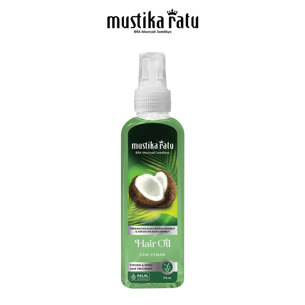 Mustika Ratu Minyak Rambut Cem-Ceman for Shiny Hair (175ml) | Shopee ...
