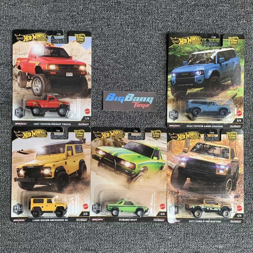 Hot Wheels Premium Car Culture HW Off Road 2025 Dash H Set of 5 New ...