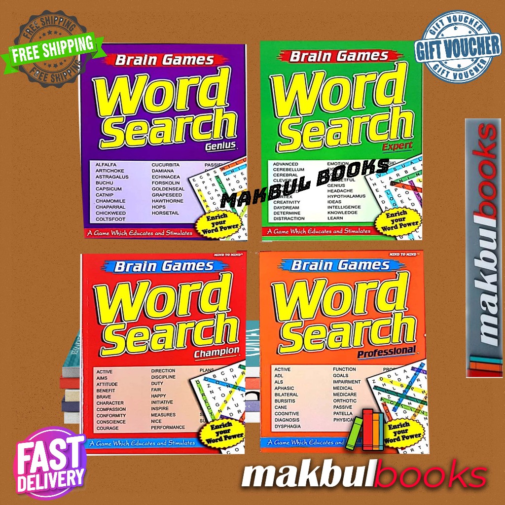MIND TO MIND: BRAIN GAMES WORD SEARCH ~ ENRICH YOUR WORD POWER | Shopee ...