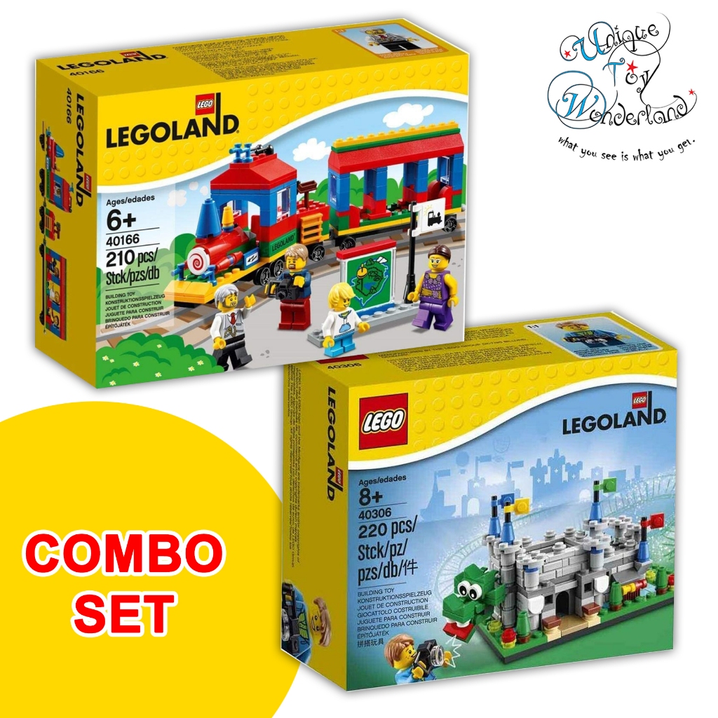 (Combo Set) LEGO Exclusive 40306 LEGOLAND CASTLE + 40166 Train | Shopee ...