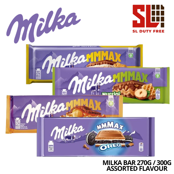 Milka Chocolate Bar 270g / 300g Assorted Flavour Coklat Milka | Shopee ...