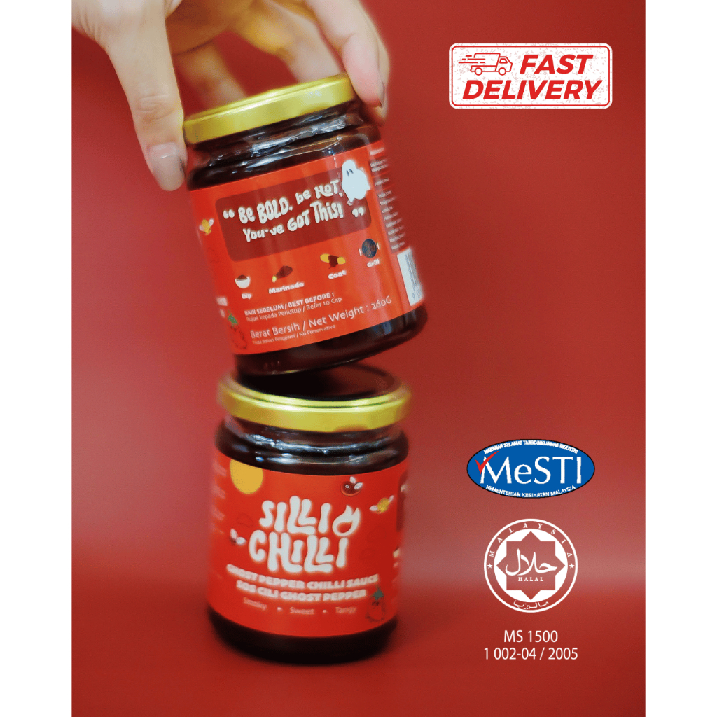 Silli Chilli Ghost Pepper Chilli Sauce | Sos Cili Ghost Pepper | HALAL ...