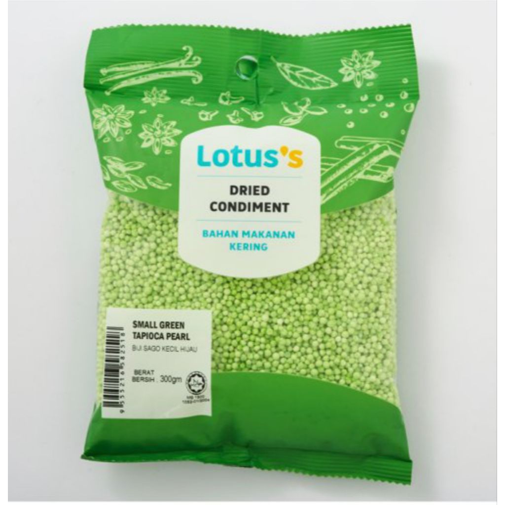 LOTUS Halal ️ Small Sago Seeds (Green) 300g | Shopee Singapore