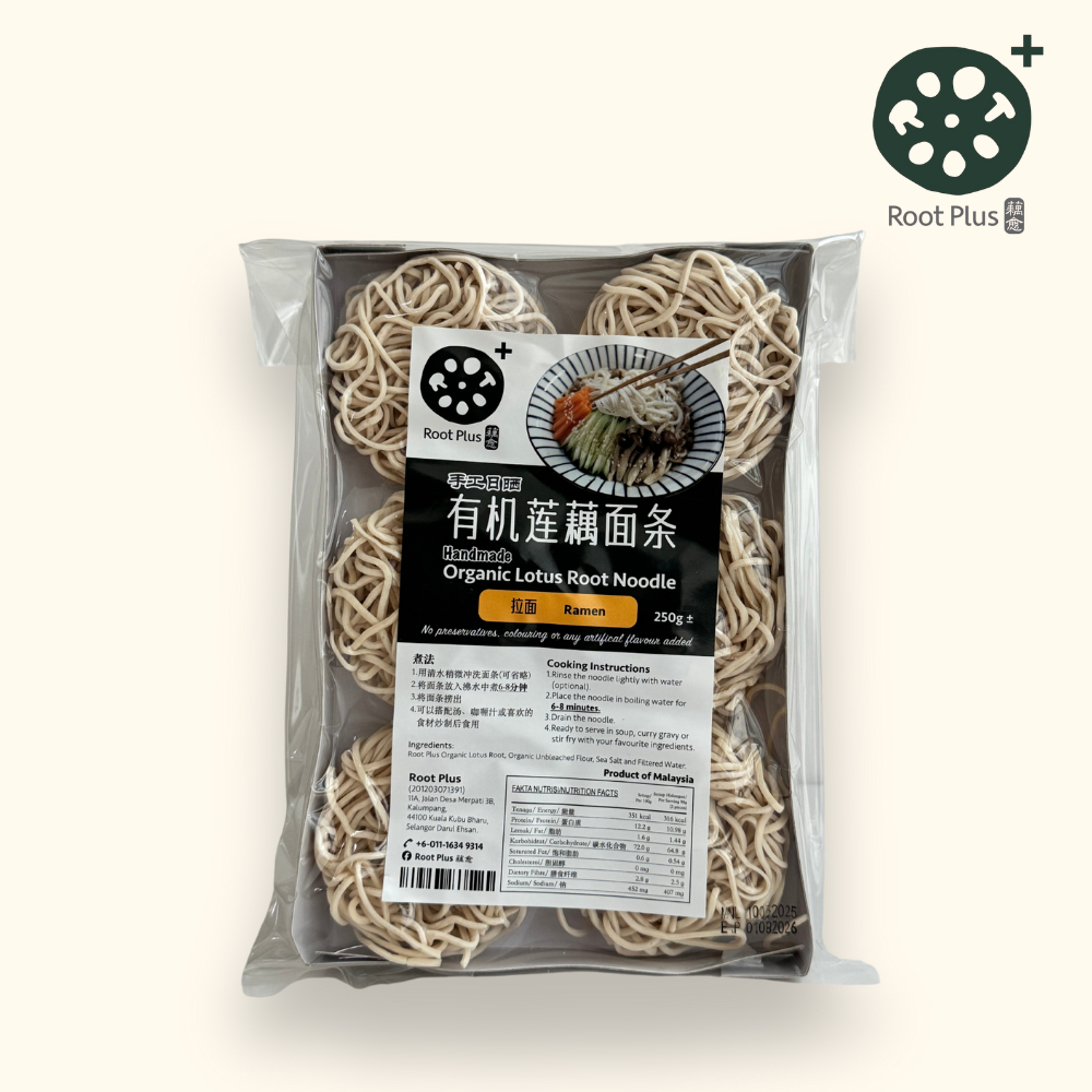 Root Plus Lotus Root Ramen Noodle/Fresh Organic Lotus Root/Mee Akar ...