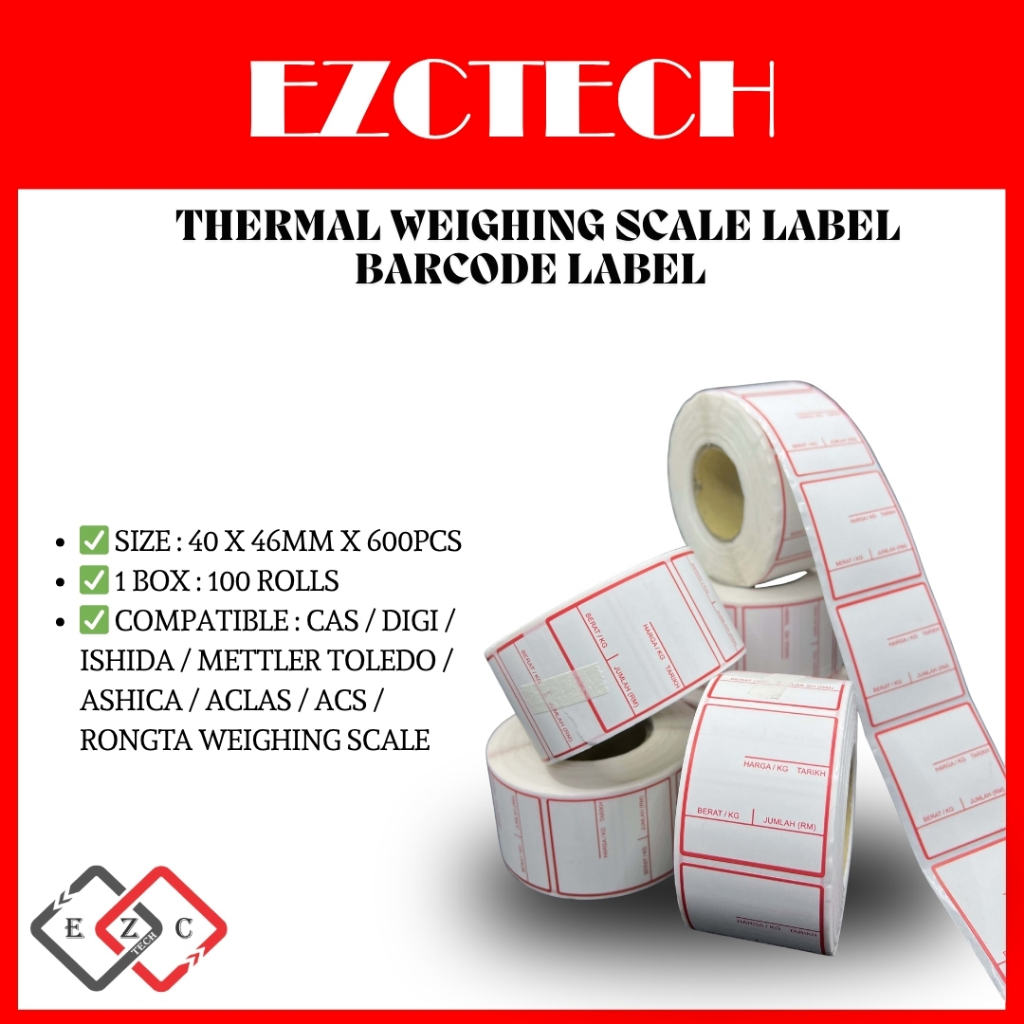 KG T2 Thermal weighing scale label barcode label anti alcohol /water ...