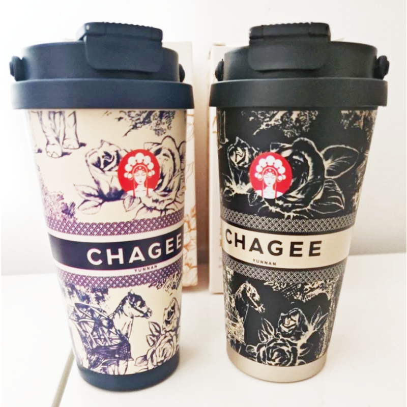 CHAGEE 霸王茶姬高品质双饮保温杯直饮+吸管High quality Thermos Cup