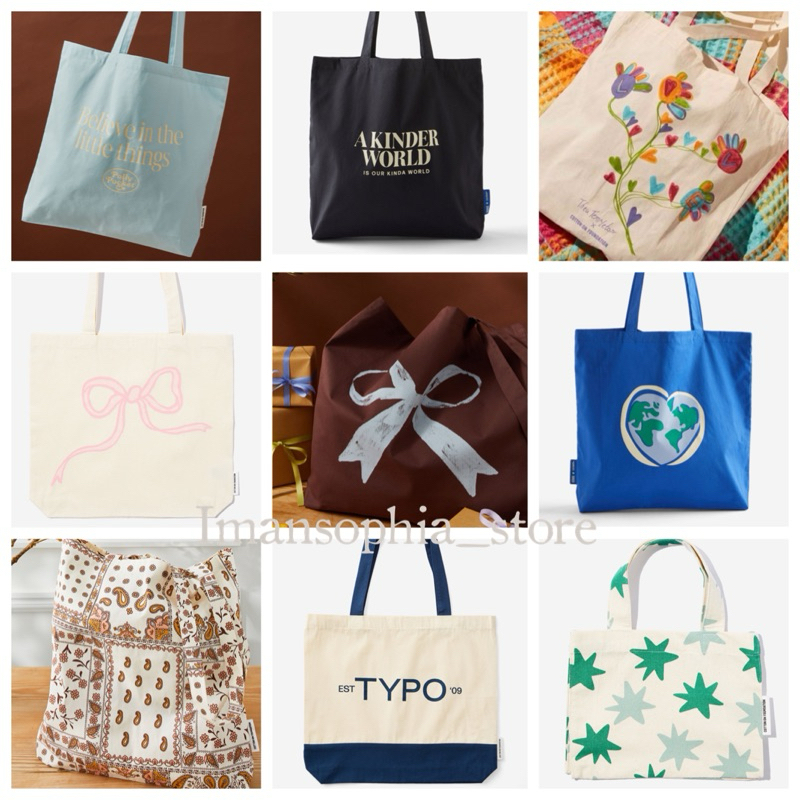 COTTON ON Tote Bag Student Bag Canvas Tote Bag Shopee Singapore