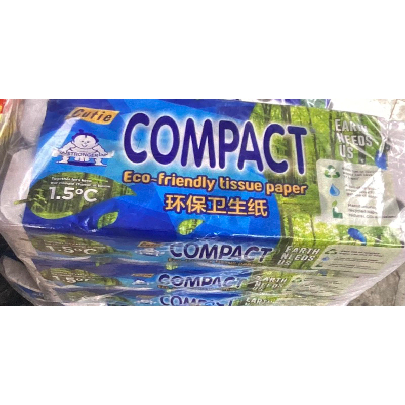 CUTIE 2-Ply Compact Toilet Roll Tissue (10pcs X 8000'S) | Shopee Singapore