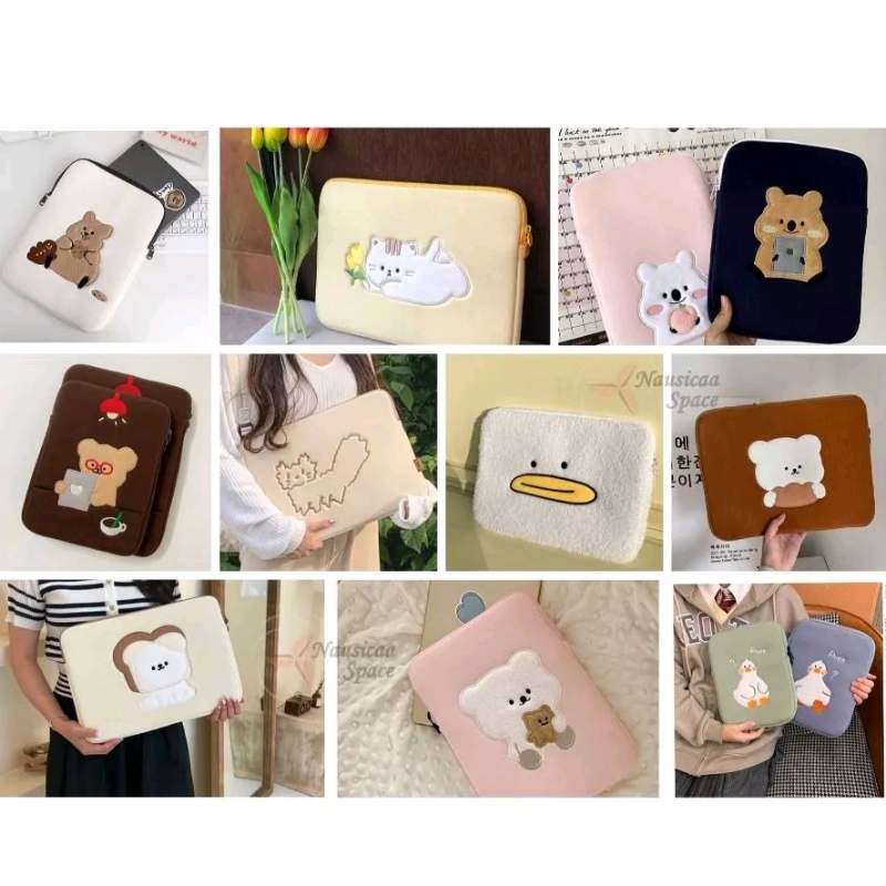 Cute soft Laptop bag Tablet Bag Korea style 13/14/15/15.6 laptop sleeve ...