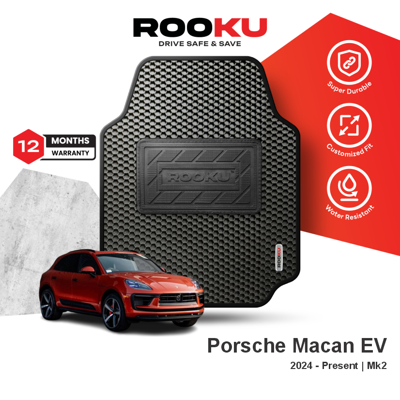 Rooku Porsche Macan EV 2024 - Present MK2 Car Mat | Shopee Singapore
