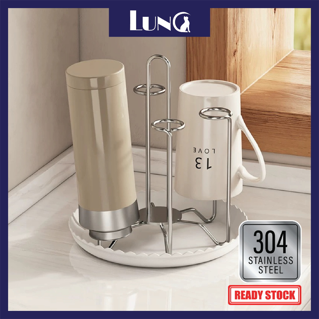 Stainless Steel Drink Cup Holder With Water Tray U Shape Handle Design ...